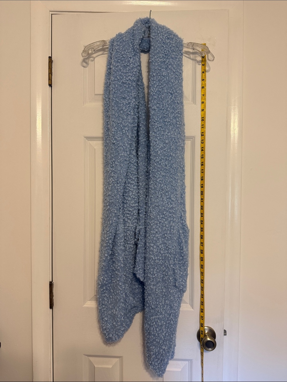 Soft Sky Blue Wrap Shawl with pockets